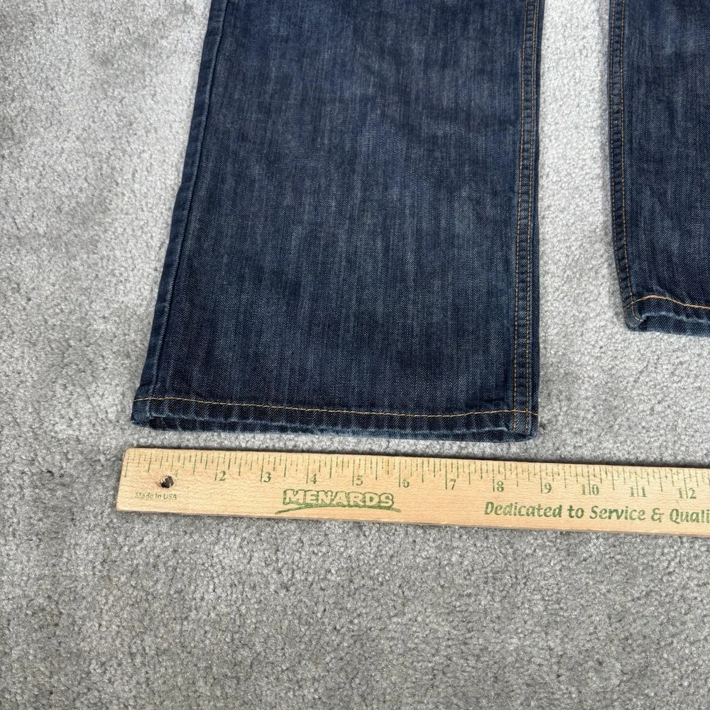 Levis 569 Jeans Mens 34x31 Loose Straight Fit Dark Wash Blue Denim Cotton Baggy